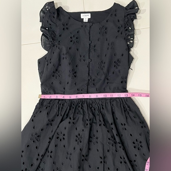 Black Smocked Ruffled Midi Sundress - Picture 15 of 16